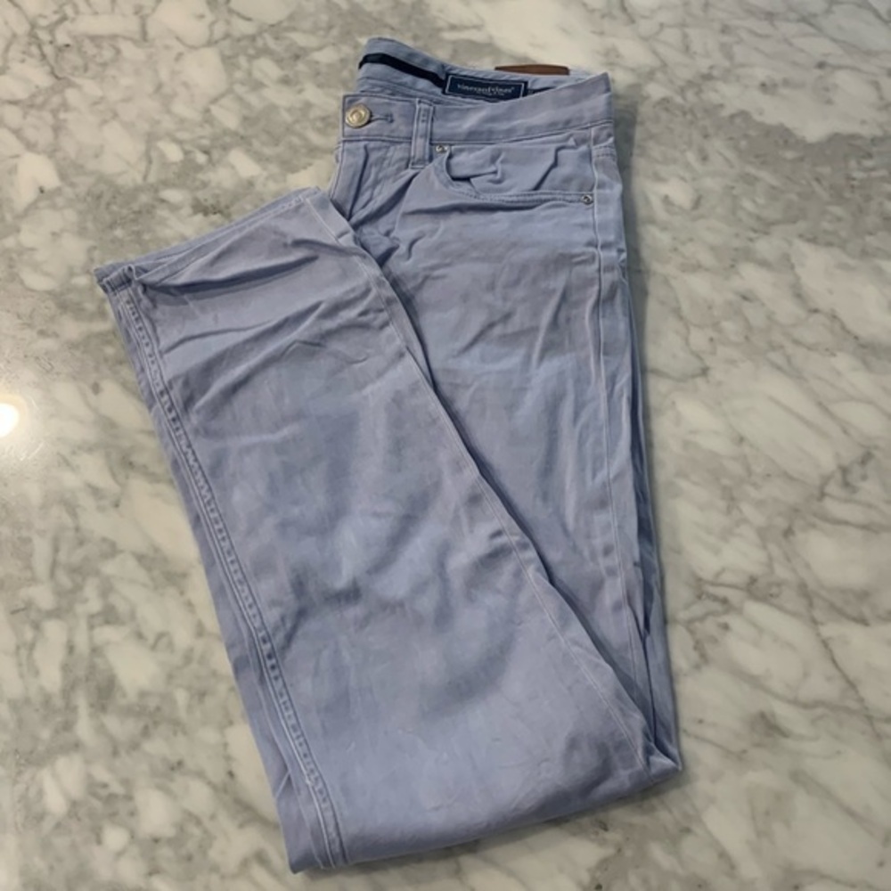 Vineyard Vines “leeward Luxe” 5 pocket pants, blue mist, 30x32